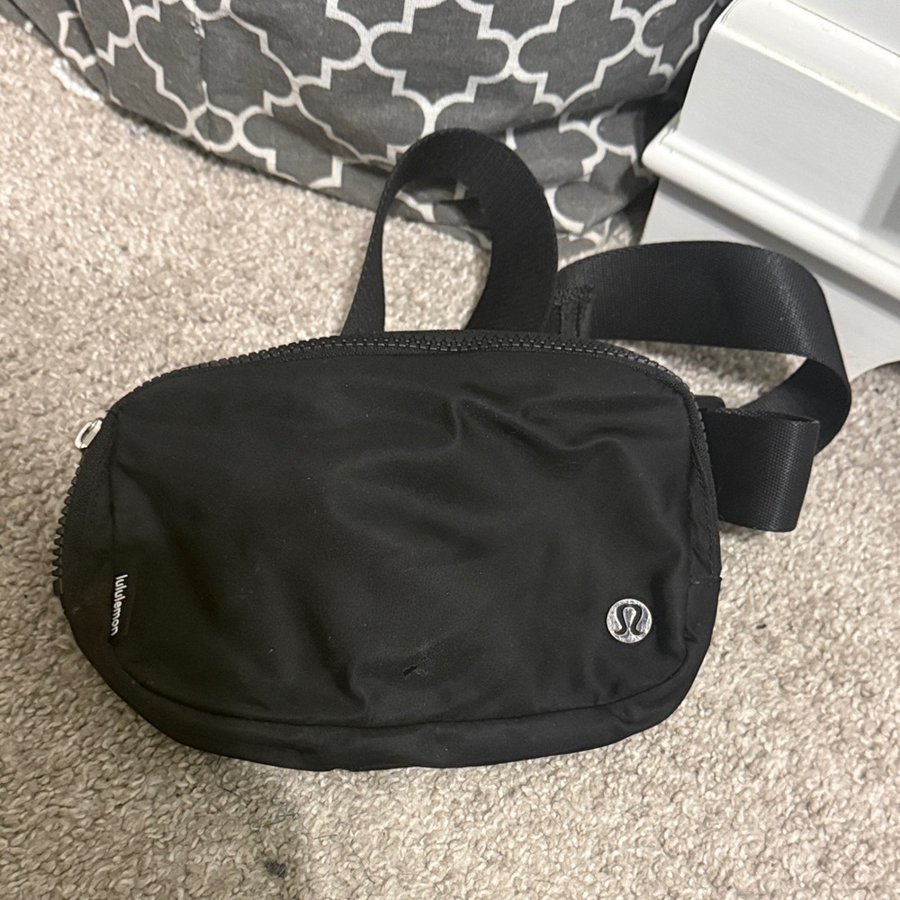 lululemon athletica Black Nylon Belt Bag